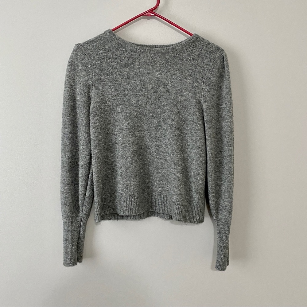 Target a new day Gray Puff Sleeve Sweater XS
